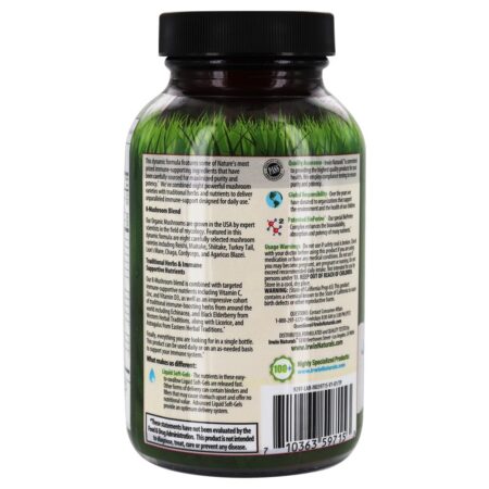 Pure Suporte ao Imune Defense Mushroom-8 - 60 Softgels líquidos Irwin Naturals - Image 3