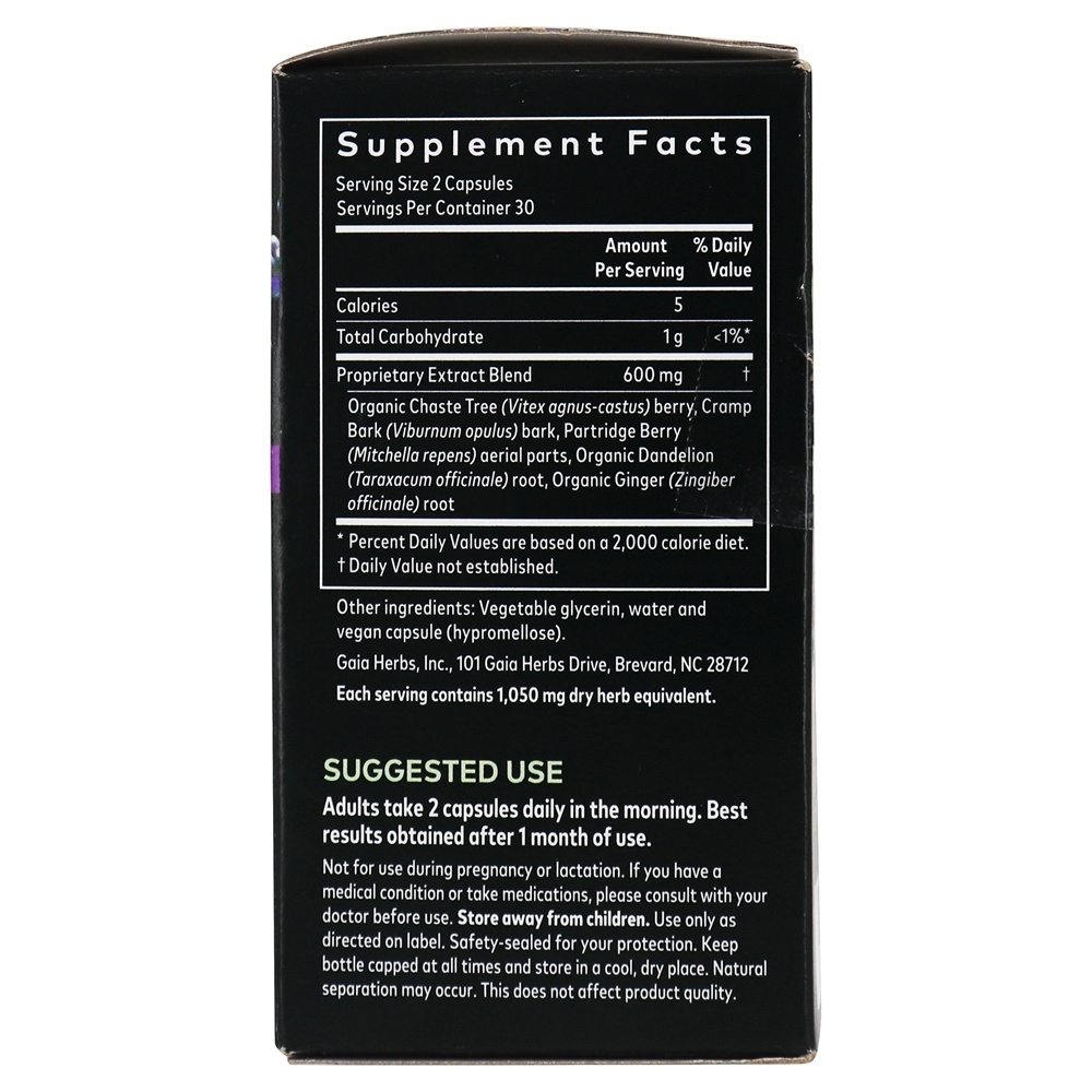 Suporte de Fertilidade Feminina - Cápsulas Vegan 60 Gaia Herbs - Imagem 3