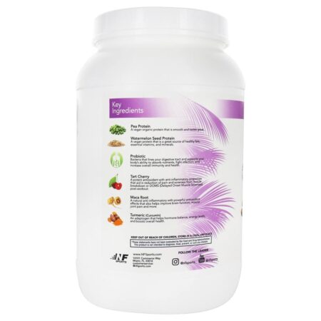 Proteína Orgânica De Ervilha Em Pó De Chocolate Maca - 2.22 lbs. NF Sports - Image 3