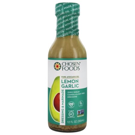 Pure Molho de Óleo de Abacate & Marinade Lemon Garlic - 12 fl. oz. Chosen Foods