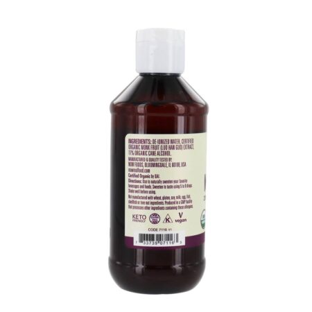 Adoçante líquido de zero calorias de frutas de monge orgânica - 8 fl. oz. NOW Foods - Image 3