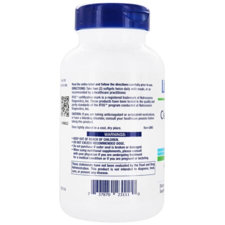 Claramente óleo de peixe EPA / DHA altamente concentrado - 120 Softgels Life Extension - Image 3