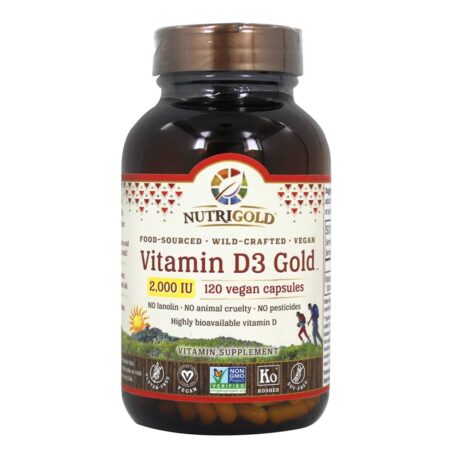 Vitamina D3 Gold 2000 UI - Cápsulas Vegan 120 Nutrigold