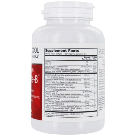 Força Clínica Próstata-B - 90 Softgels Protocol For Life Balance - Image 2