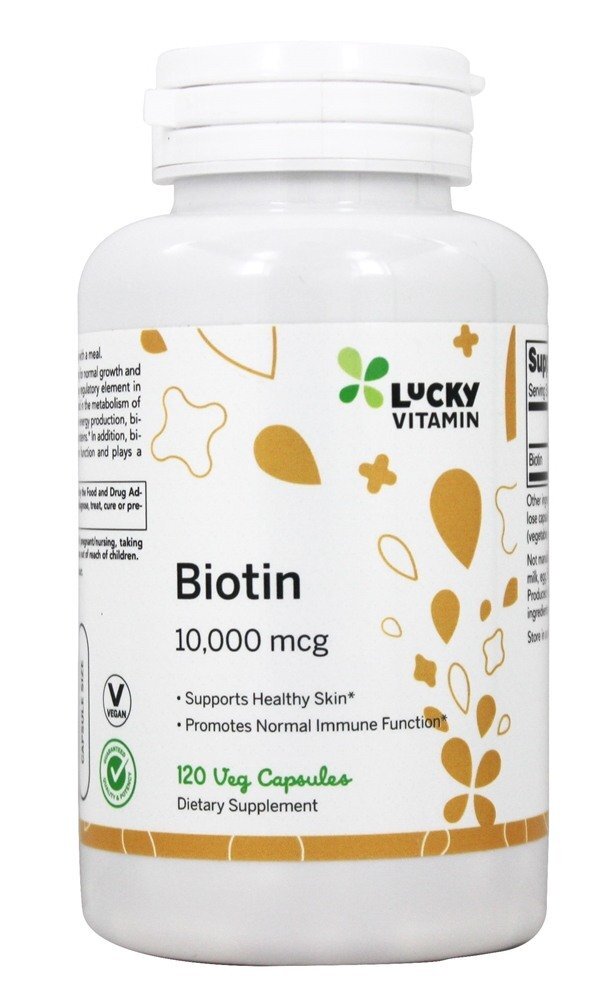 Biotina 10000 mcg. - Cápsulas LuckyVitamin 120 LuckyVitamin