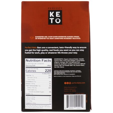 Keto Bars Box Rolo de Canela - 12 Barras Perfect Keto - Image 2