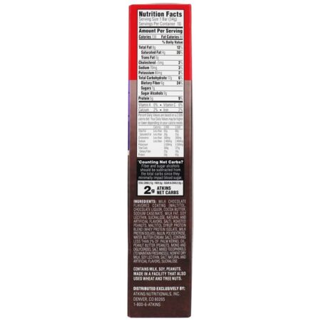 Endulge Tratar barras de chocolate Value Pack Caramel Nut Chew - 10 Barras Atkins - Image 2