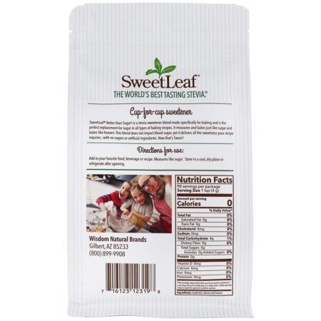 Melhor que o açúcar! Adoçante Granular - 12.7 oz. SweetLeaf - Image 2