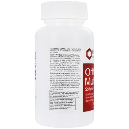 Ortho Multi para Mulheres - 90 Softgels Protocol For Life Balance - Image 4