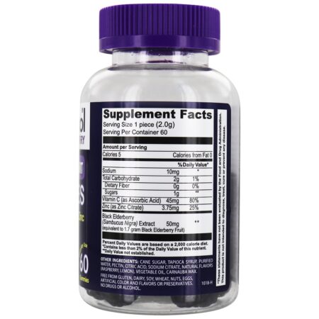 Suporte de Black Elderberry Immune - 60 Gummies Sambucol - Image 2