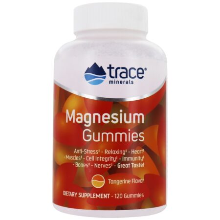 Gomas de Magnésio Tangerina 84 mg . - 120 Gummies Trace Minerals Research