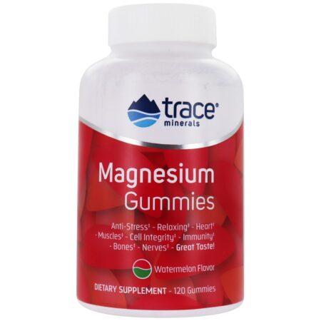 Gomas de Magnésio Melancia 84 mg . - 120 Gummies Trace Minerals Research