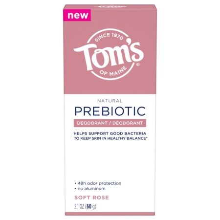 Natural Prebiotic Desodorante Stick Soft Rose - 2.1 oz. Tom's of Maine