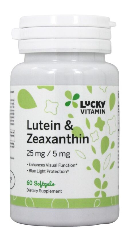 Intensificador da função visual de luteína e zeaxantina - 60 Softgels LuckyVitamin