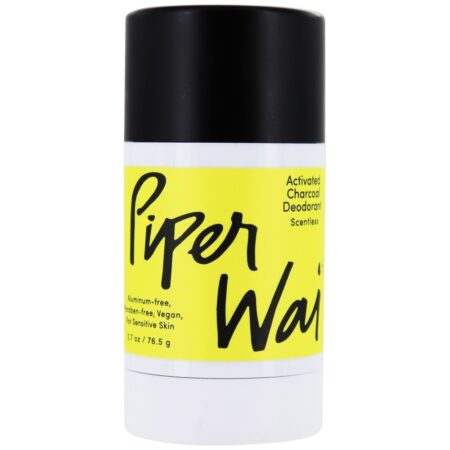 Desodorante em barra de carvão ativado sem perfume - 2.7 oz. PiperWai