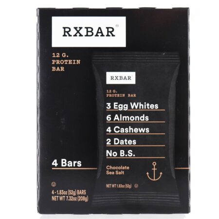 Barras de proteínas Chocolate Mar Sal - 4 Barras RXBAR