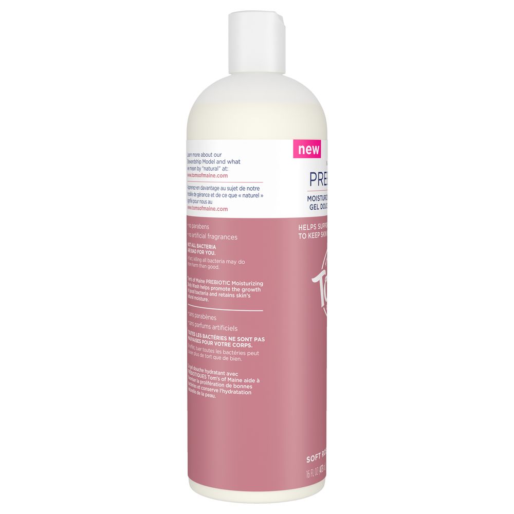 Rosa macia da lavagem do corpo de Prebiotic - 16 oz. Tom's of Maine - Imagem 3