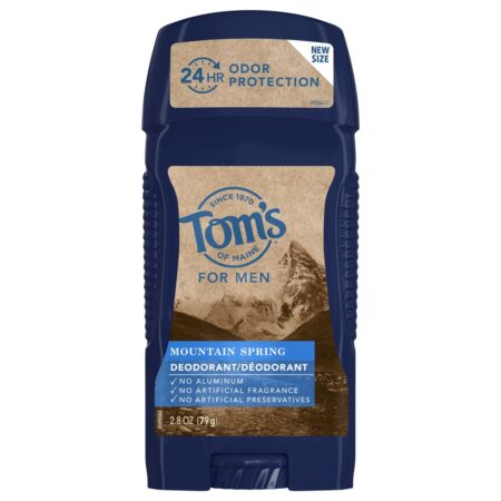 Longa duração longa vara desodorizante montanha primavera masculino - 2.8 oz. Tom's of Maine