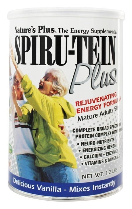 Spiru-Tein Plus Fórmula Energética Rejuvenescedora Para Adultos Maduros 50 + - 1.2 lbs. Natures Plus