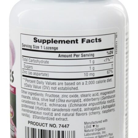 Lozenges Herbal do ImmunActin dos Ativos Herbal - 60 Pastilhas Natures Plus - Imagem 2