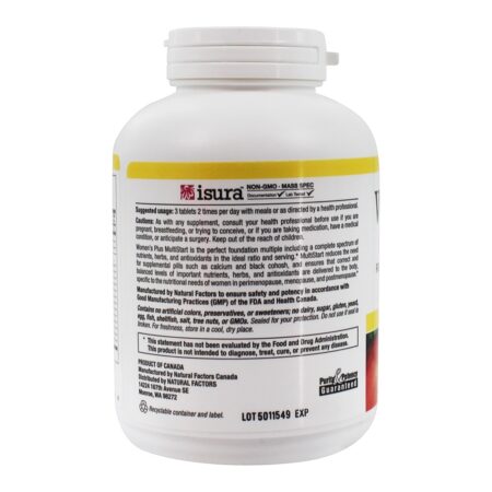 Multistart Plus Feminino - 180 Tablets Natural Factors - Image 3