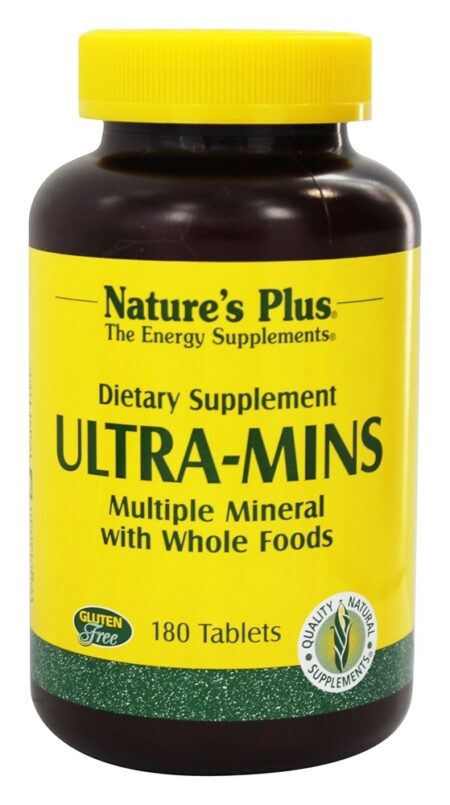 Suplemento Mineral Múltiplo Ultra-Mins - 180 Tablets Natures Plus