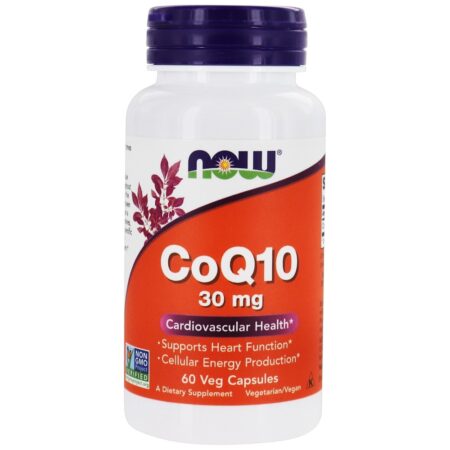 CoQ10 Para a Saúde Cardiovascular 30 mg. - 60 Cápsula (s) vegetal (s) NOW Foods