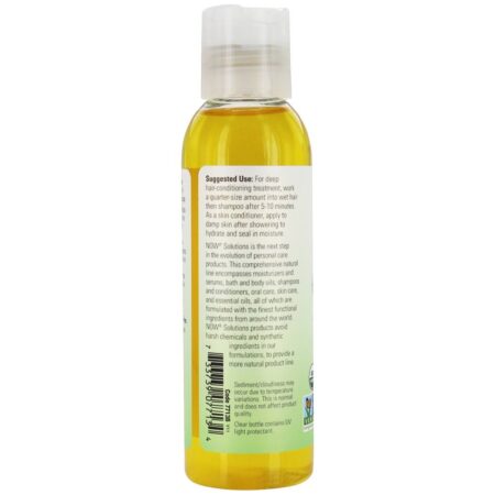 NOW Solutions Óleo Hidratante Orgânico de Jojoba - 4 fl. oz. NOW Foods - Image 3