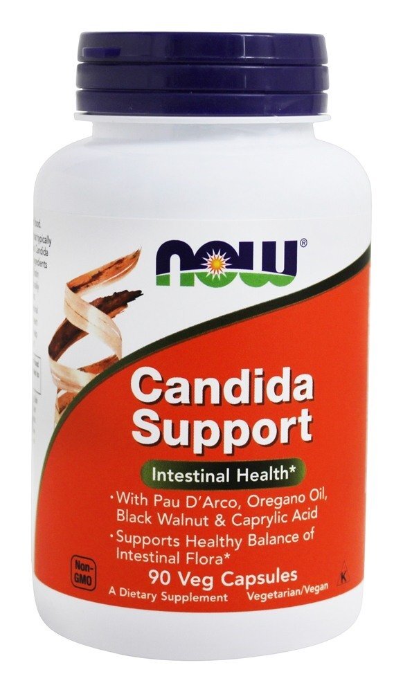 Tratamento para Candidíase - Cápsulas vegetarianas 90 NOW Foods