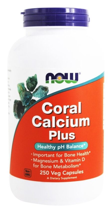 Coral Calcium Plus - Cápsulas vegetarianas 250 NOW Foods