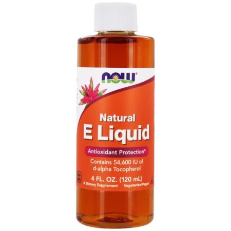 Vitamina E Líquida Natural Para Proteção Antioxidante 54600 UI - 4 fl. oz. NOW Foods