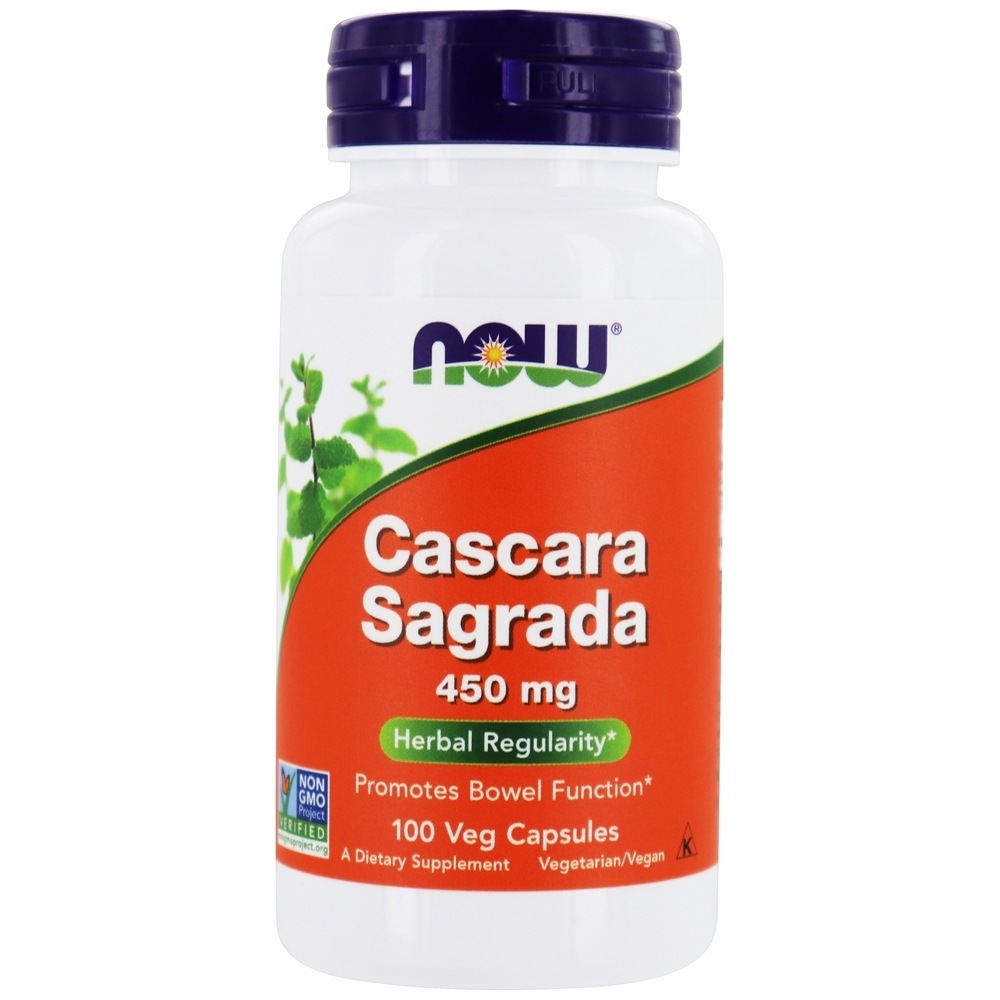 Cascara Sagrada 450 mg. - 100 Cápsula (s) vegetal (s) NOW Foods