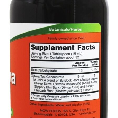 Concentrado de Chá Ojibwa - 16 fl. oz. NOW Foods - Imagem 2