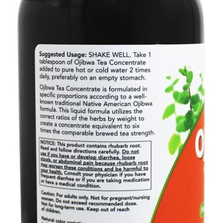 Concentrado de Chá Ojibwa - 16 fl. oz. NOW Foods - Imagem 3