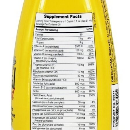 Fonte Liquilicious De Fruta tropical líquida pré-natal da vida - 30 fl. oz. Natures Plus - Imagem 2