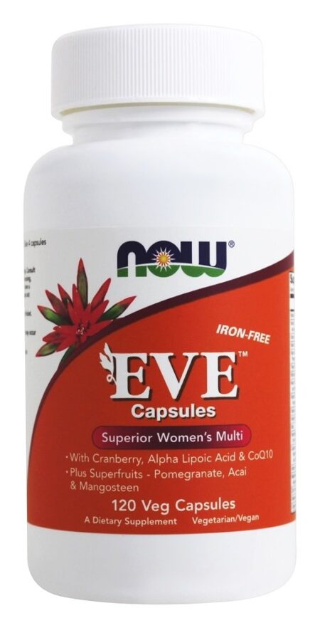 Véspera Múltiplas Vitamina e Minerais para Mulheres - Cápsulas vegetarianas 120 NOW Foods