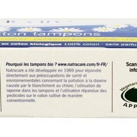 Orgânico 100% Algodão Tampões Regular - 20 Pacote (s) Natracare - Imagem 4
