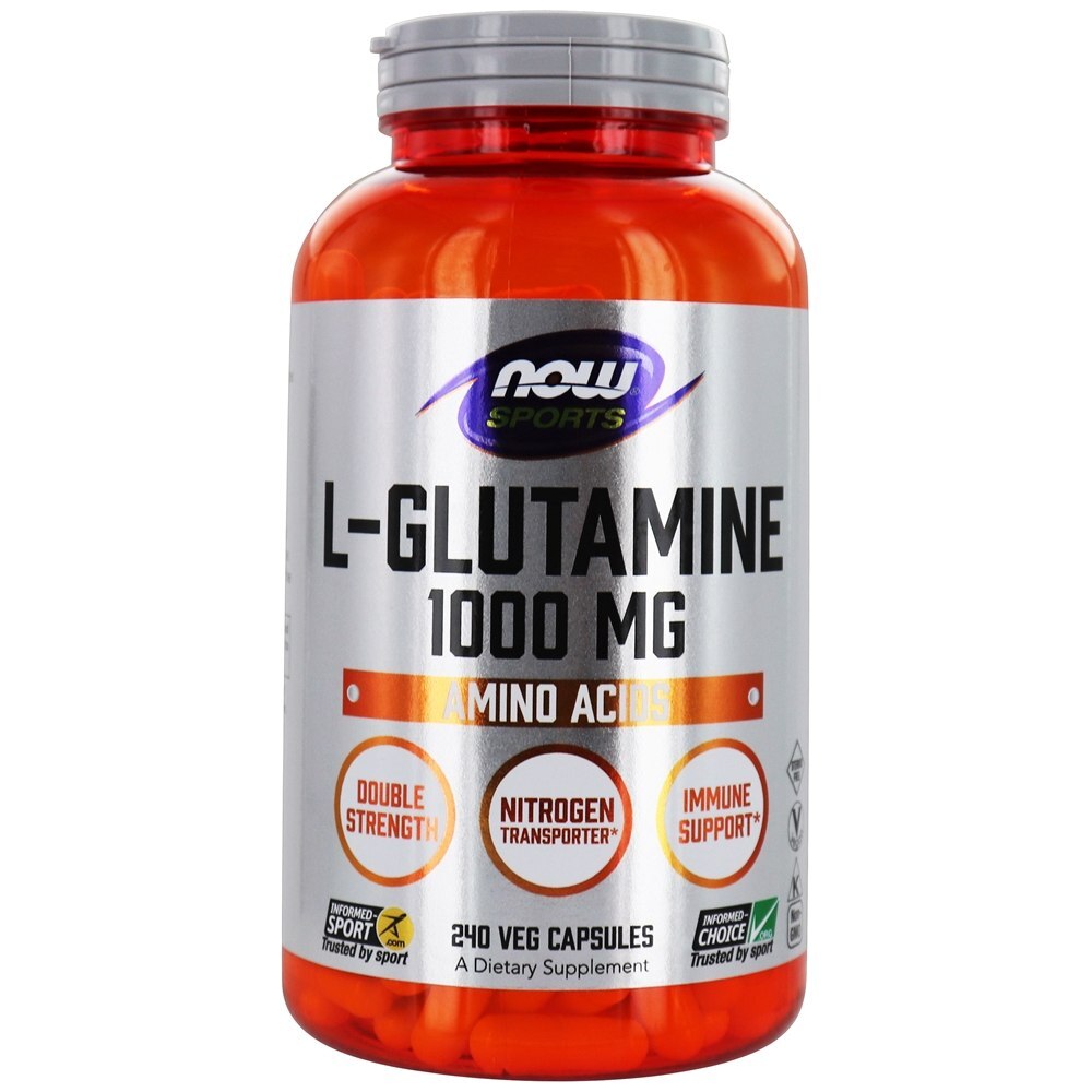 NOW Sports L-Glutamina 1000 mg . - 240 Cápsula (s) vegetal (s) NOW Foods