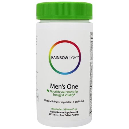 Men's One Suplemento Multivitamínico Masculino - 90 Tablets Rainbow Light