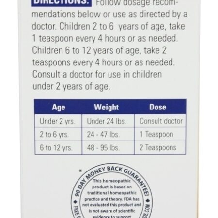 Baga de Cereja Infantil Cough Syrup - 4 oz. NatraBio - Imagem 3