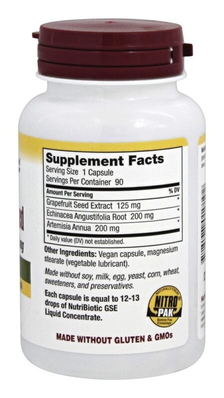 Extrato de Semente de Toranja de Alta Potência 125 mg. - 90 Tampas veganas Nutribiotic - Image 2