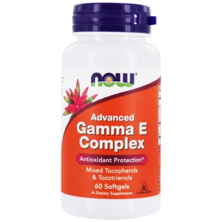 Complexo Gamma-E avançado - 60 Softgels NOW Foods