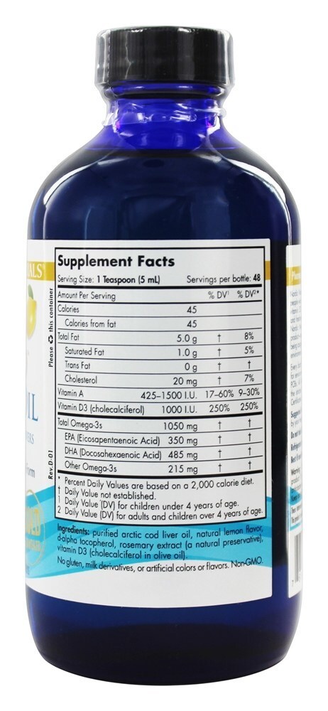Arctic-D Óleo de Fígado de Bacalhau com Vitamina D Sabor Limão - 8 fl. oz. Nordic Naturals - Imagem 2