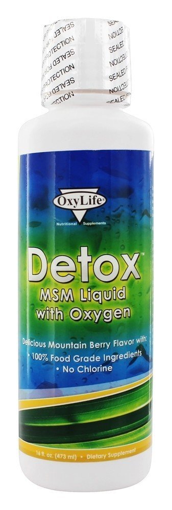 Desintoxicação com líquido MSM com oxigênio - 16 fl. oz. OxyLife Products