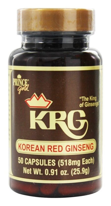 Ginseng Vermelho Coreano 518 mg. - Cápsulas 50 Prince of Peace