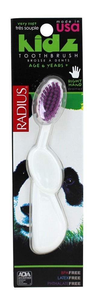 Escova de dentes macia extra para crianças, mão direita, idade 6 anos + Radius - Imagem 3