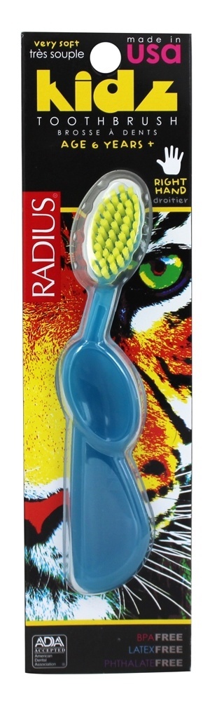 Escova de dentes macia extra para crianças, mão direita, idade 6 anos + Radius - Imagem 5