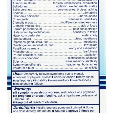 Medicina Natural Homeopática 9 -1-1 Controle do Estresse - 2 oz. King Bio - Imagem 2