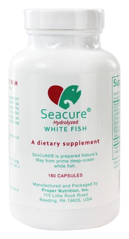 Peixe Branco Hidrolisado Seacure 500 mg. - Cápsulas 180 Proper Nutrition