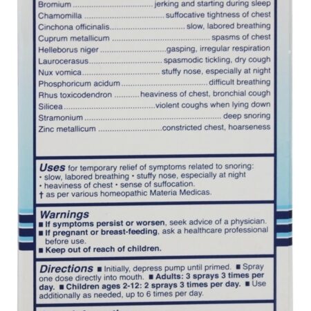 Controle de ronco de medicina natural homeopática - 2 oz. King Bio - Imagem 2